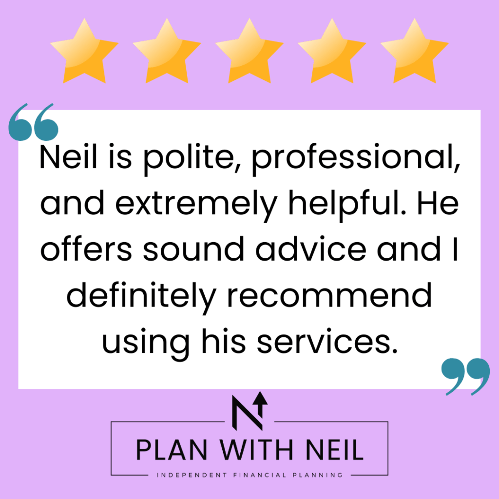 Testimonial for Plan With Neil:

Neil is polite, professional, and extremely helpful. He offers sound advice and I definitely recommend using his services.